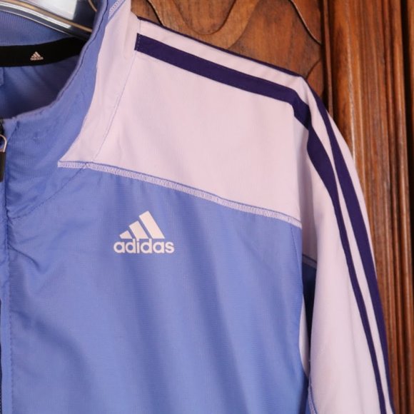 Adidas Essential 3-Stripe Windbreaker Track Jacket Style #P52640 Blue - Size S - Picture 4 of 16
